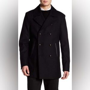 John Varvatos Luxe Double Breasted Peacoat